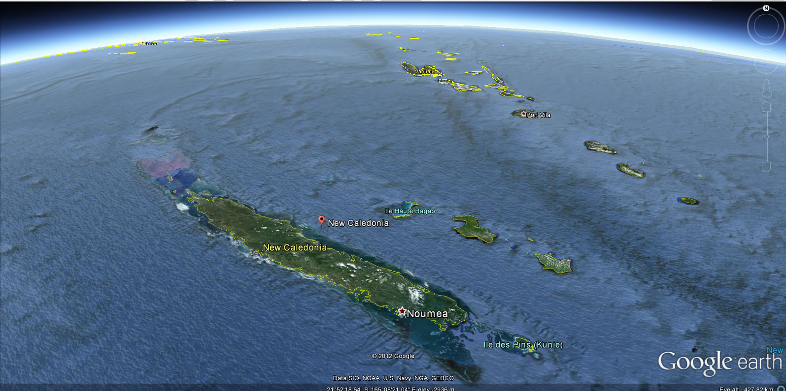 Nouvelle Caledonie Carte