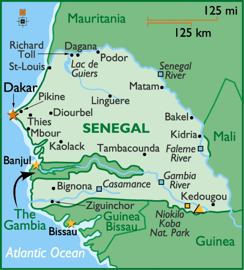 Senegal Carte